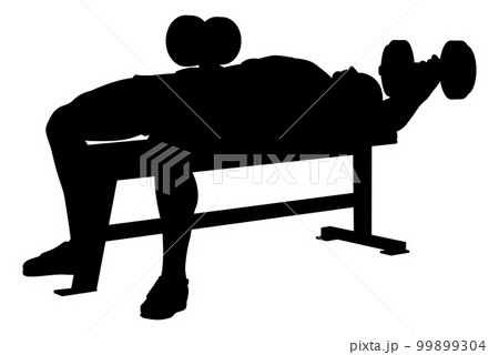 Weight Lifting Man Weightlifting Silhouette Weight Lifting Man Weightlifting Silhouette 99899304
