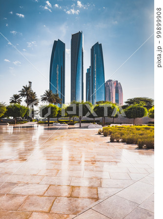 The Founders Memorial monument in Abu Dhabi, United Arab emirates 99899908