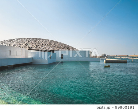 Exterior of the Louvre Museum in Abu Dhabi, United Arab emirates 99900191