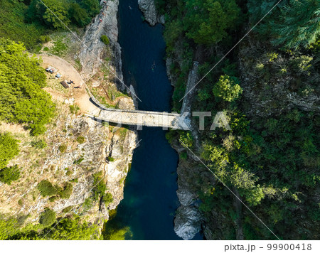 Le pont du diable or Devil Bridge ain Thueyts village in the Ardeche department in southern France. Le pont du diable or Devil Bridge ain Thueyts village in the Ardeche department in southern France. 99900418