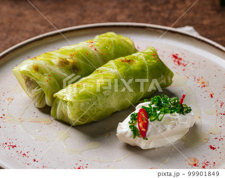 Portion of russian stuffed cabbage leaves golubtsy 99901849