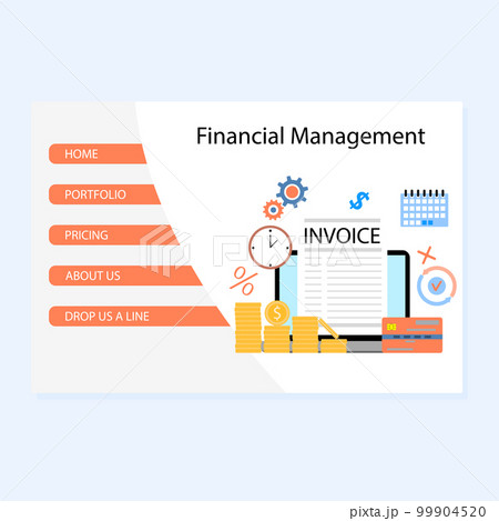 Financial management service landing page payment and accounting Financial management service landing page payment and accounting 99904520