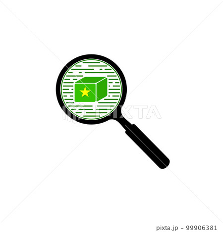 Magnifying Glass Illustration For Product Reviews Or Ratings 99906381