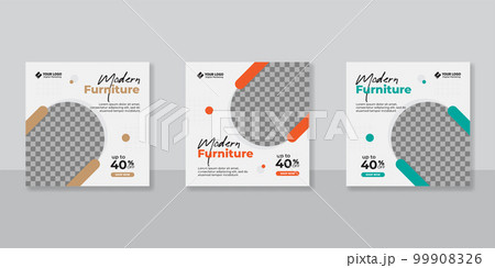 Modern Furniture social media post templates design Modern Furniture social media post templates design 99908326