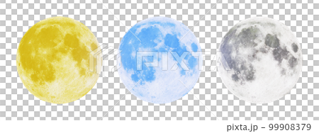 Illustration of the moon with a transparent background Illustration of the moon with a transparent background 99908379