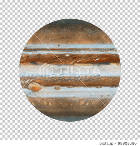 Illustration of Jupiter transparent background 99908380