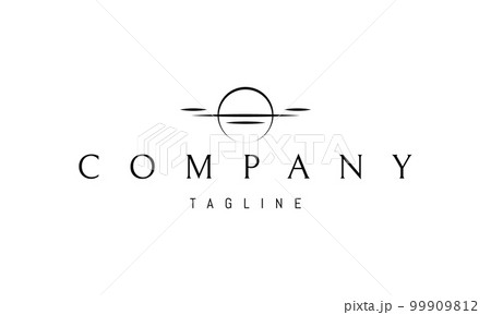 Vector logo on which an abstract image of a drone on the background of the planet earth. 99909812