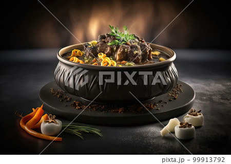 AI generated roast oxtail, oxtail srew 99913792