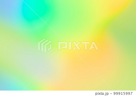 グリーン系アブストラクト虹色イメージ　(背景素材) 99915997