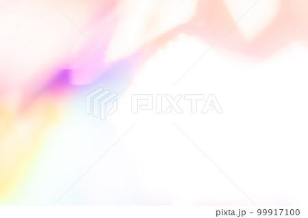 オレンジ系アブストラクト虹色イメージ　(背景素材) 99917100