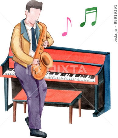 Music watercolor png element,intrument,character Music watercolor png element,intrument,character 99919391