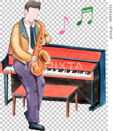 Music watercolor png element,intrument,character Music watercolor png element,intrument,character 99919391