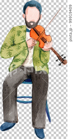 Music watercolor png element,intrument,character 99919409