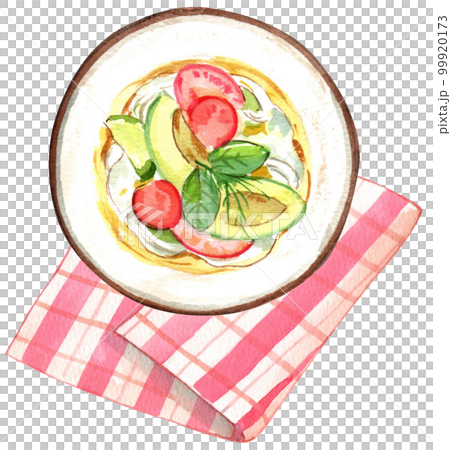 Avocado watercolor png element 99920173