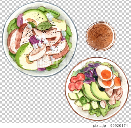 Avocado watercolor png element Avocado watercolor png element 99920174