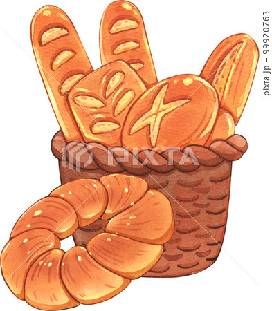 Bake bakery watercolor png element 99920763