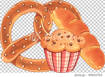 Bake bakery watercolor png element 99920765