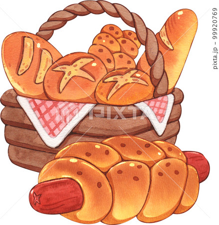 Bake bakery watercolor png element 99920769