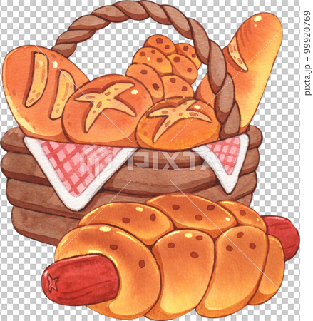 Bake bakery watercolor png element 99920769