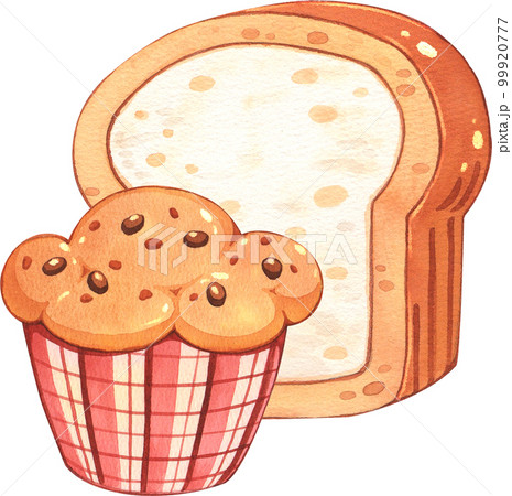 Bake bakery watercolor png element 99920777