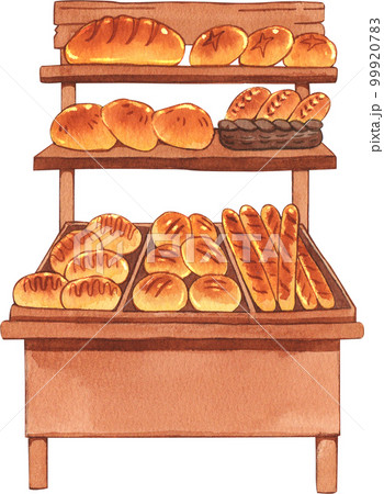 Bake bakery watercolor pnf element 99920783