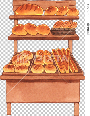 Bake bakery watercolor pnf element Bake bakery watercolor pnf element 99920783