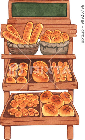 Bake bakery watercolor pnf element 99920796