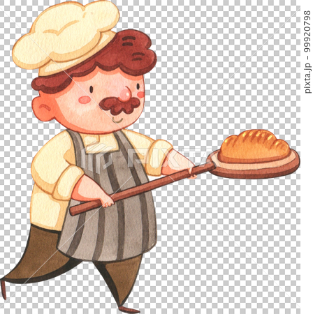 Bake bakery watercolor pnf element 99920798