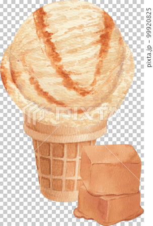 Ice cream scoop watercolor png element Ice cream scoop watercolor png element 99920825