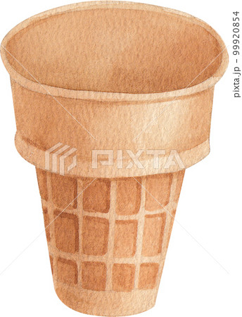 Ice cream scoop watercolor png element Ice cream scoop watercolor png element 99920854