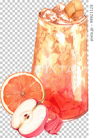 Tea drink watercolor png element 99921128