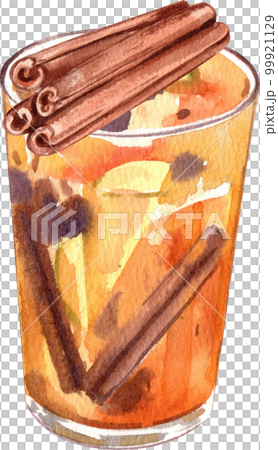 Tea drink watercolor png element 99921129