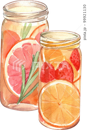 Tea drink watercolor png element 99921130
