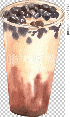 Tea drink watercolor png element 99921151