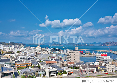 【今治城より今治市内の風景】 愛媛県今治市通町 99928747