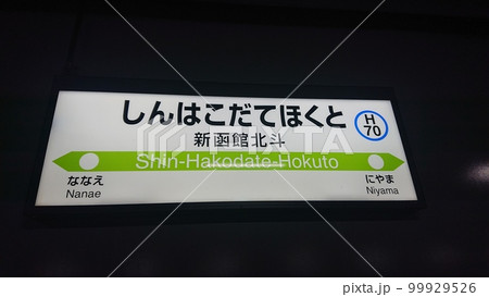新函館北斗駅の看板 99929526