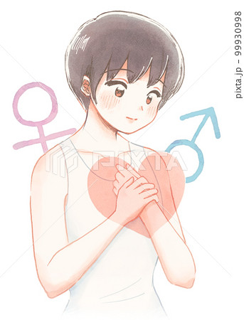 体の性別と心の性別、好きになる性別について考える児童 99930998