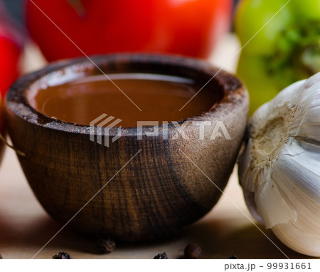 Ingredients ready for italian pasta sauce 99931661