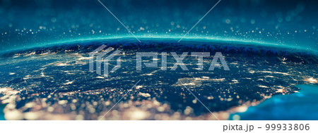 India, Himalayas city lights 99933806