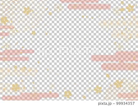 Background material: beautiful Japanese pattern 99934357