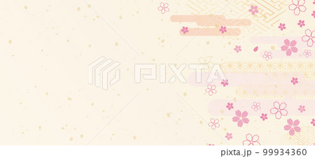 背景素材：美しい和柄 99934360