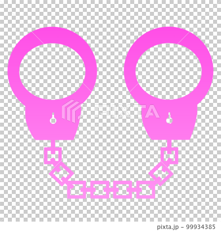 手銬剪影（粉色） 99934385