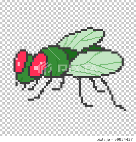 Fly _ pixel art (green) 99934437