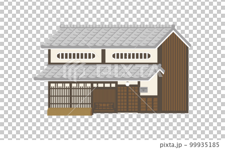 Kyomachiya private house illustration Kyomachiya private house illustration 99935185