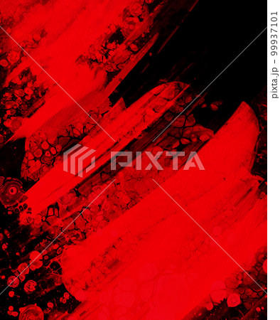 Black red ink brush stroke background. Vector illustration. 99937101