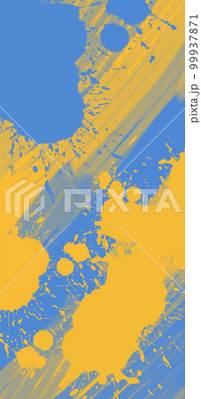 Abstract Blue Yellow paint Background. Vector illustration design 99937871