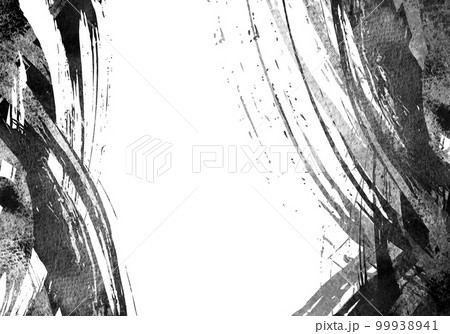 墨絵　筆書き　背景素材 99938941