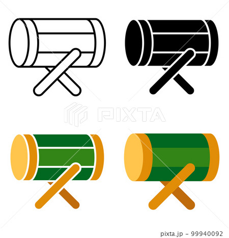 Drum in flat style isolated 99940092