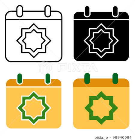 Calendar in flat style isolated Calendar in flat style isolated 99940094