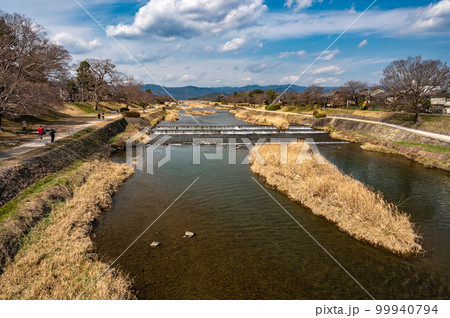春浅い京都賀茂川風景 春浅い京都賀茂川風景 99940794